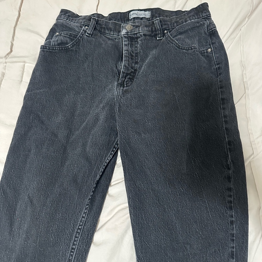 Classic Black Straight Leg Jeans